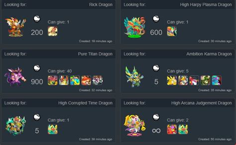 ditlep|Dragon City Trading Hub: Orb Exchange and Trade Creation.